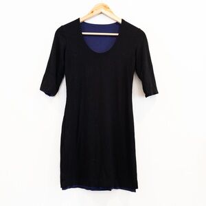Only Hearts Helena Stuart Reversible Little Black Dress Scoop Neck Size Small
